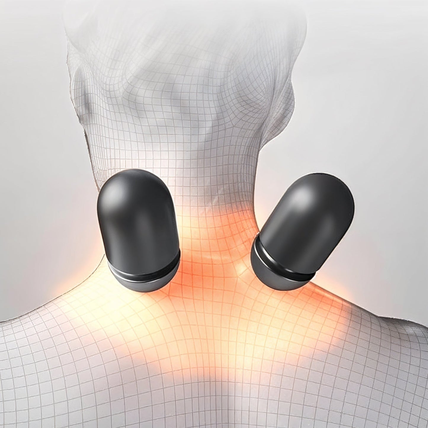 Neck and shoulder traction massager pillow