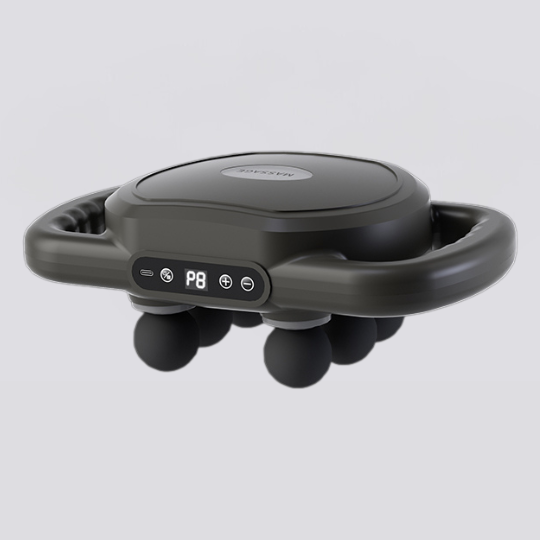 Six-head cordless fascia percussion massage gun for deep tissue recovery