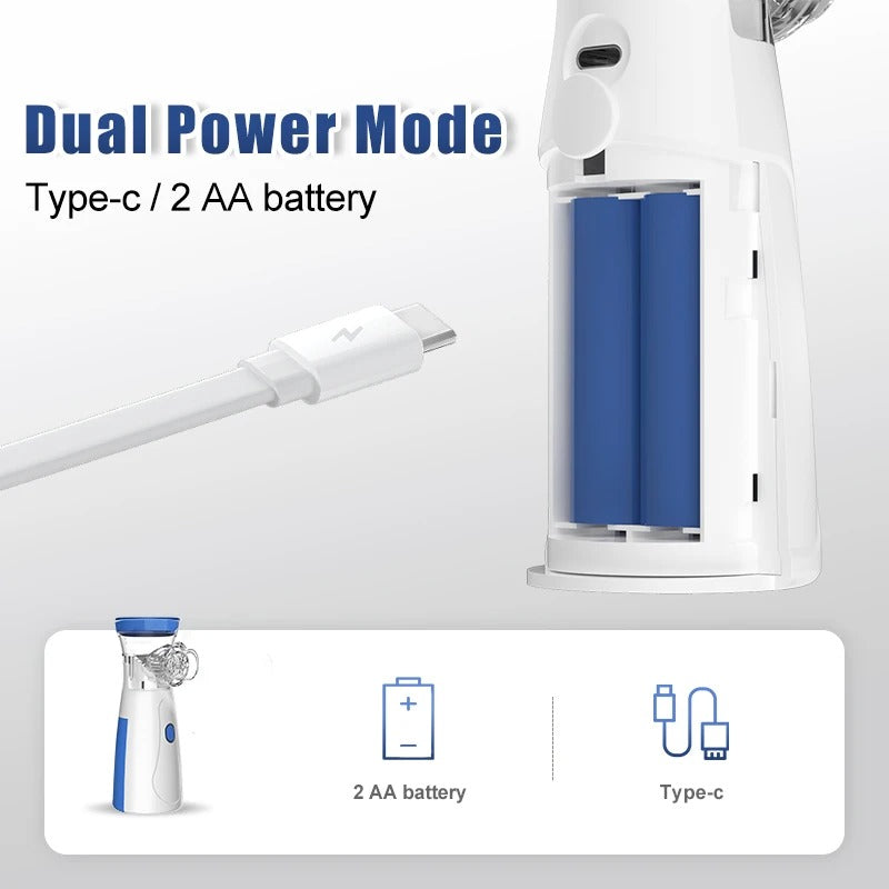 Portable ultrasonic nebulizer asthma and allergy device
