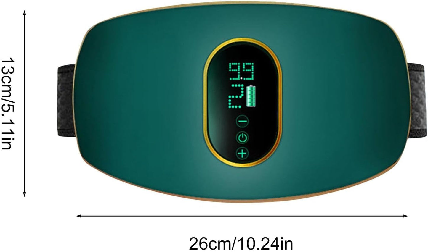 Heated abdominal massager digestion bloating relief