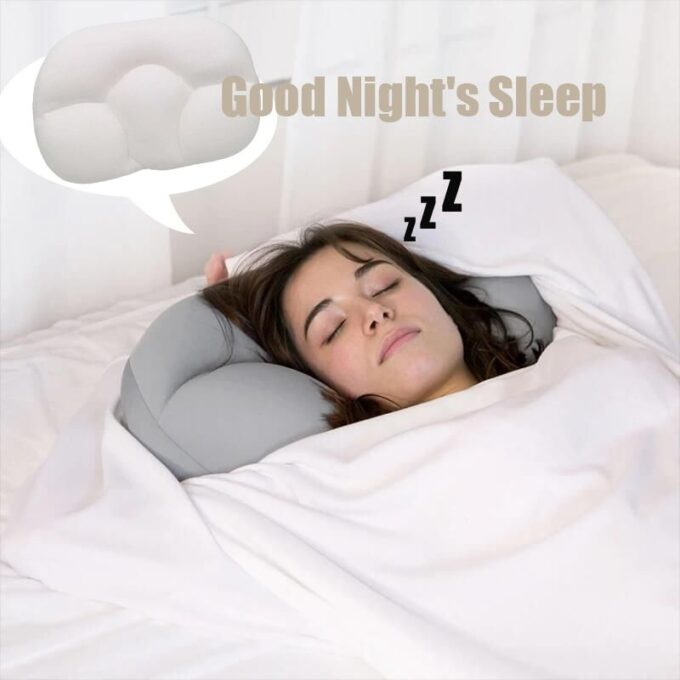 Comfort cloud plush sleep pillow for side and back sleepers