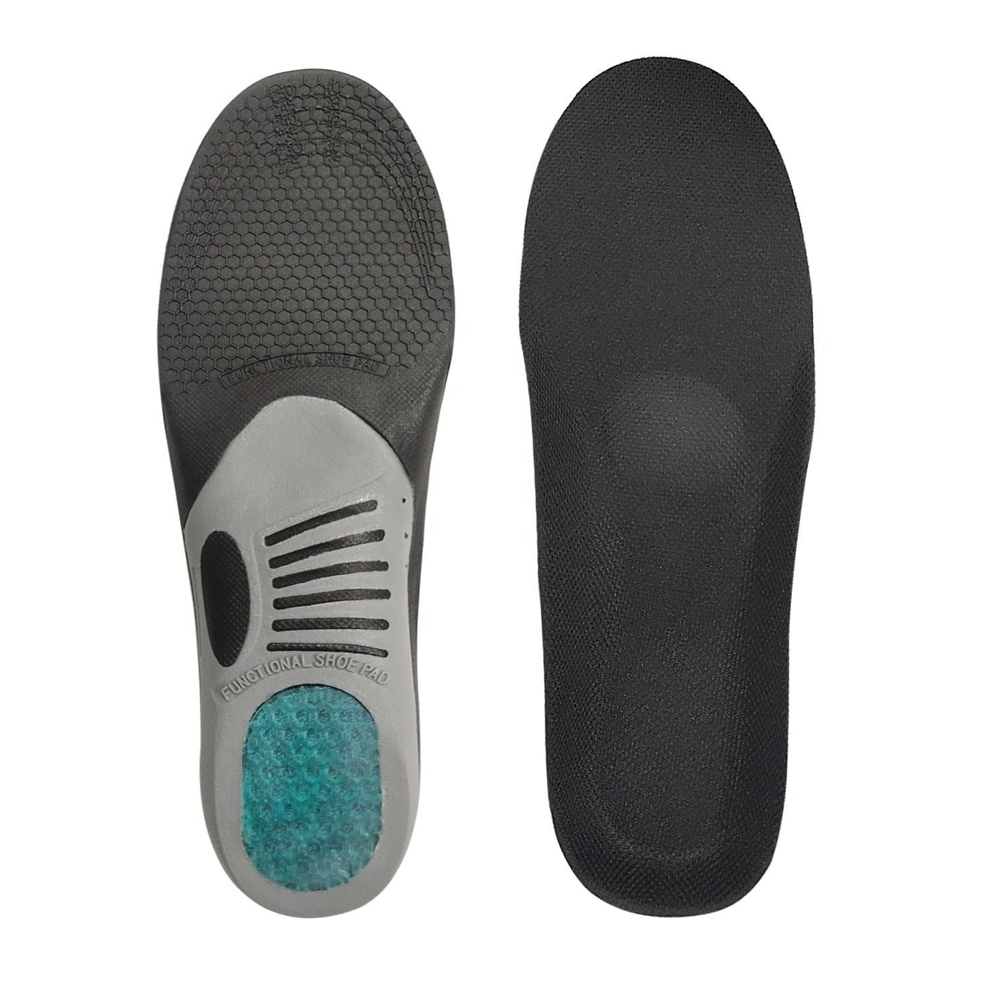 Heavy-duty orthotic gel insoles for plantar fasciitis and standing all day