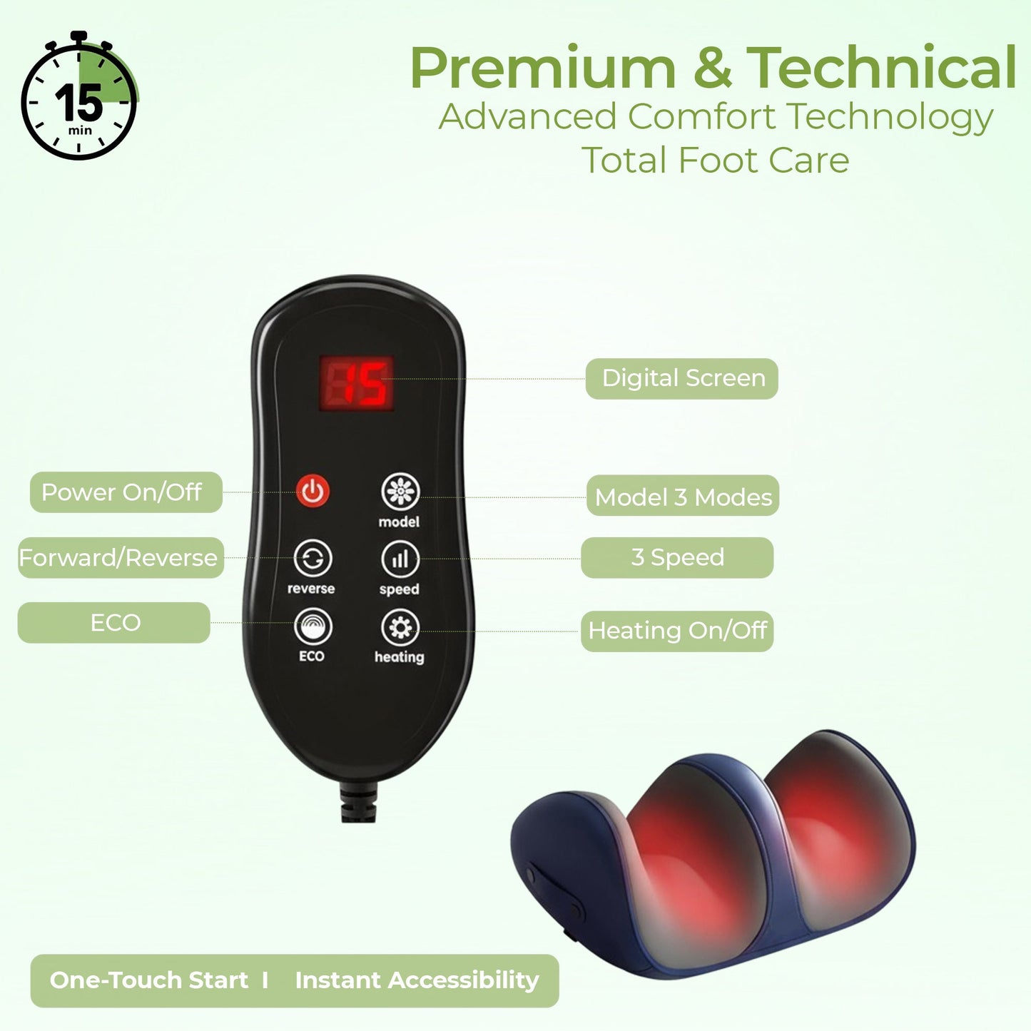 Large foot massager machine kneading for home use