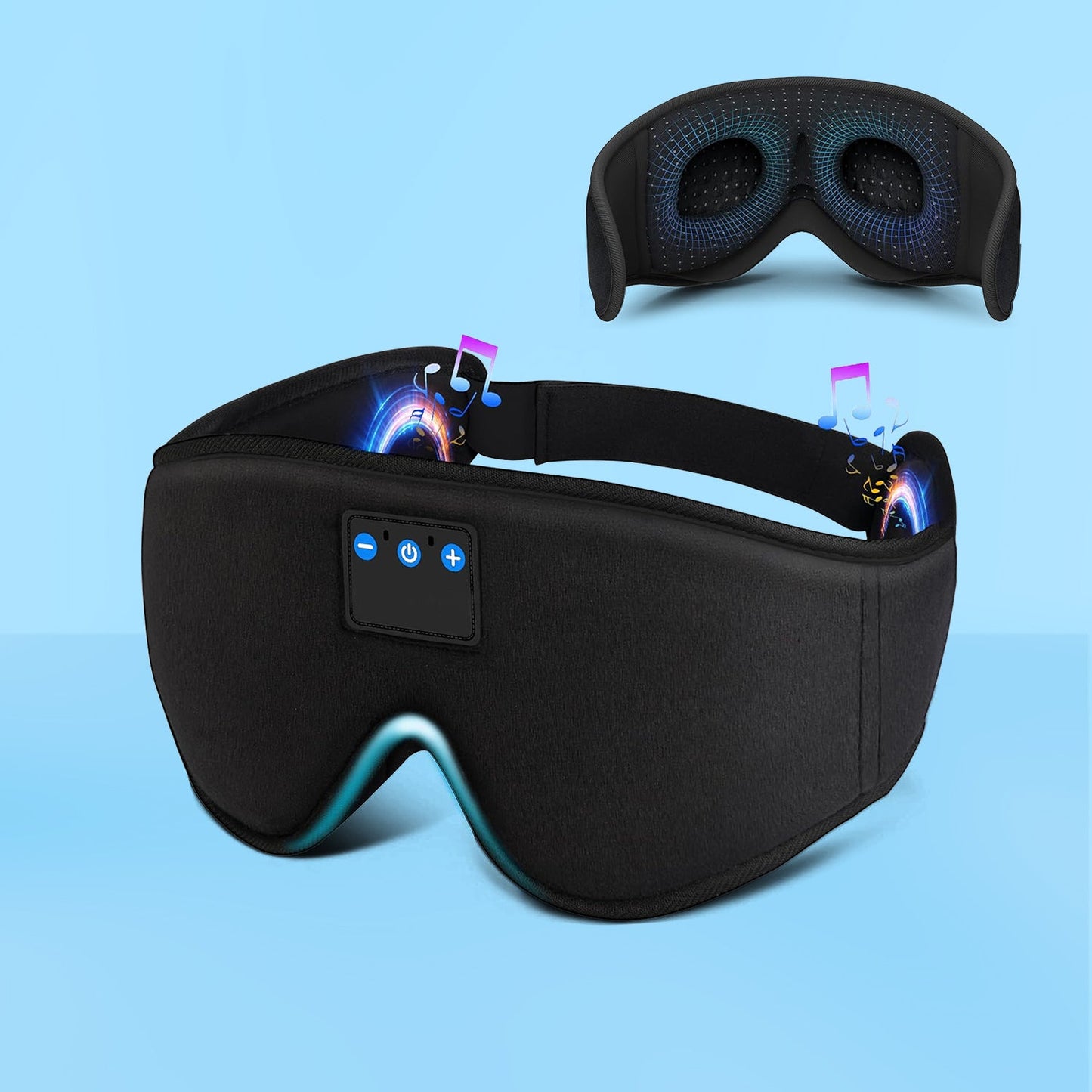 Bluetooth sleep mask wireless audio eye mask side sleeper