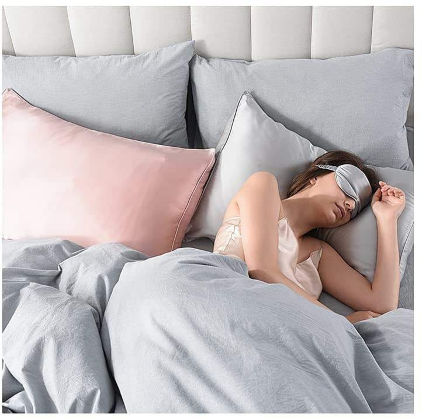 Premium silk eye mask light-blocking sleep mask