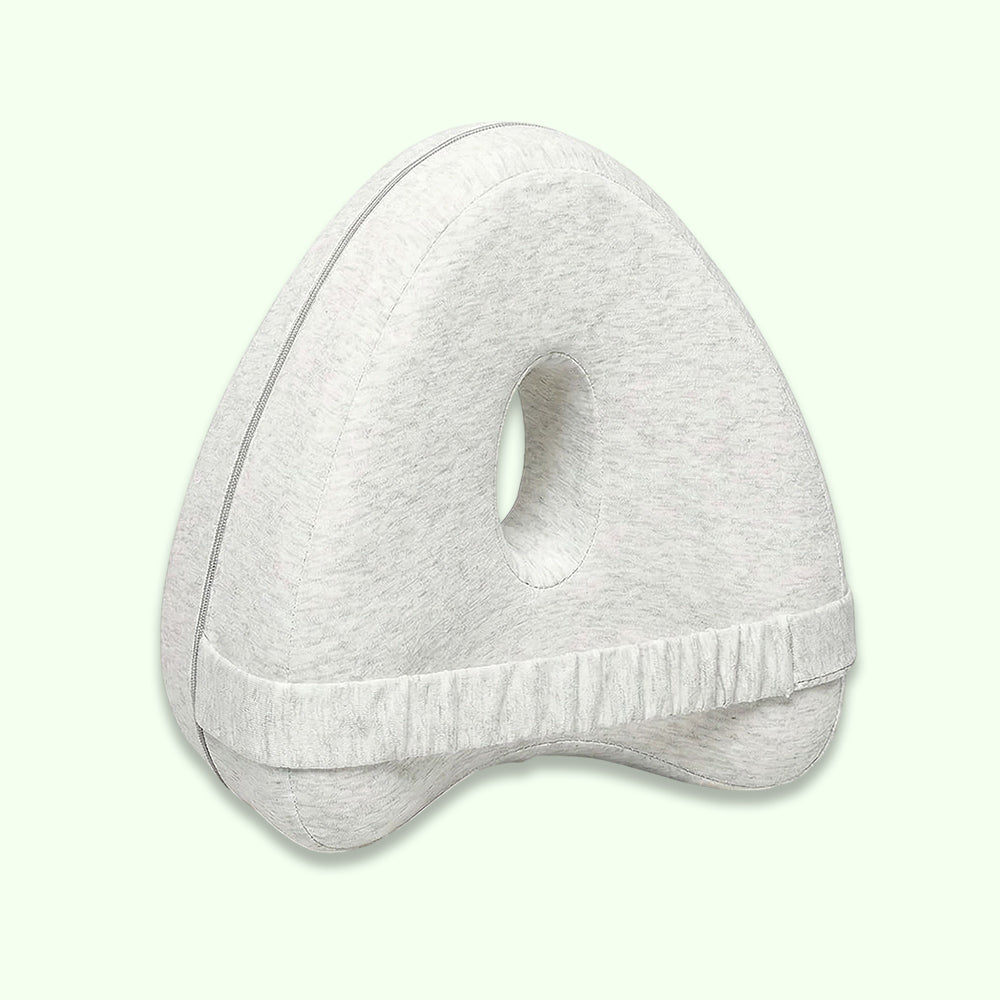 Memory foam leg and knee support pillow for sciatica