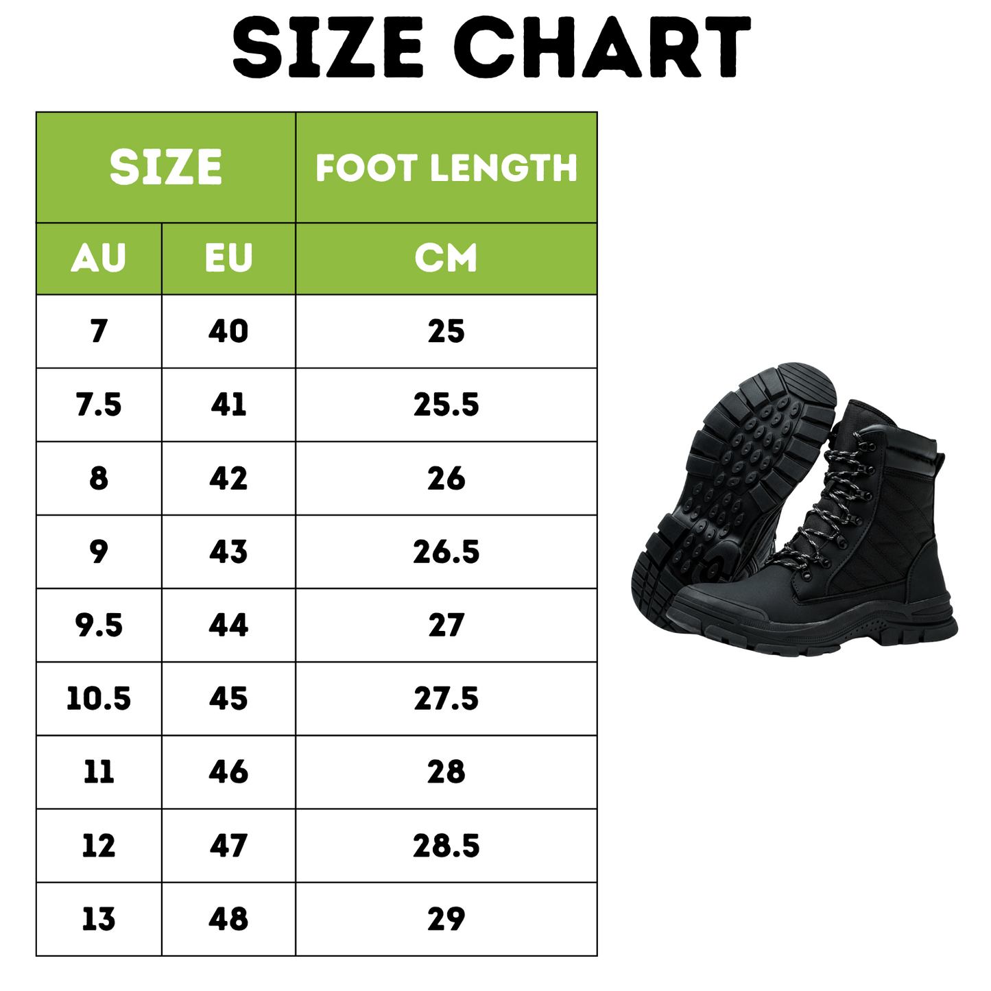 Zip-side safety work boots durable steel toe