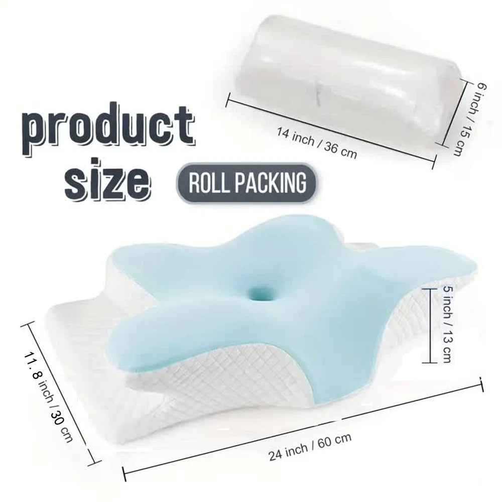 Ergonomic premium memory foam neck support pillow