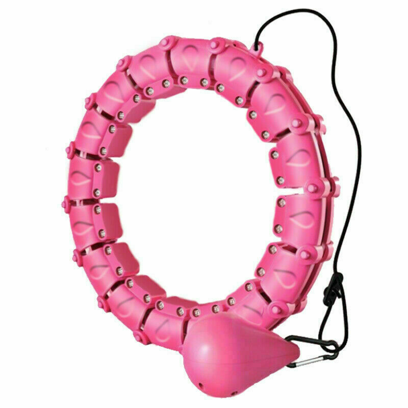 Adjustable weighted smart hula hoop with gravity ball for core and waist workouts
