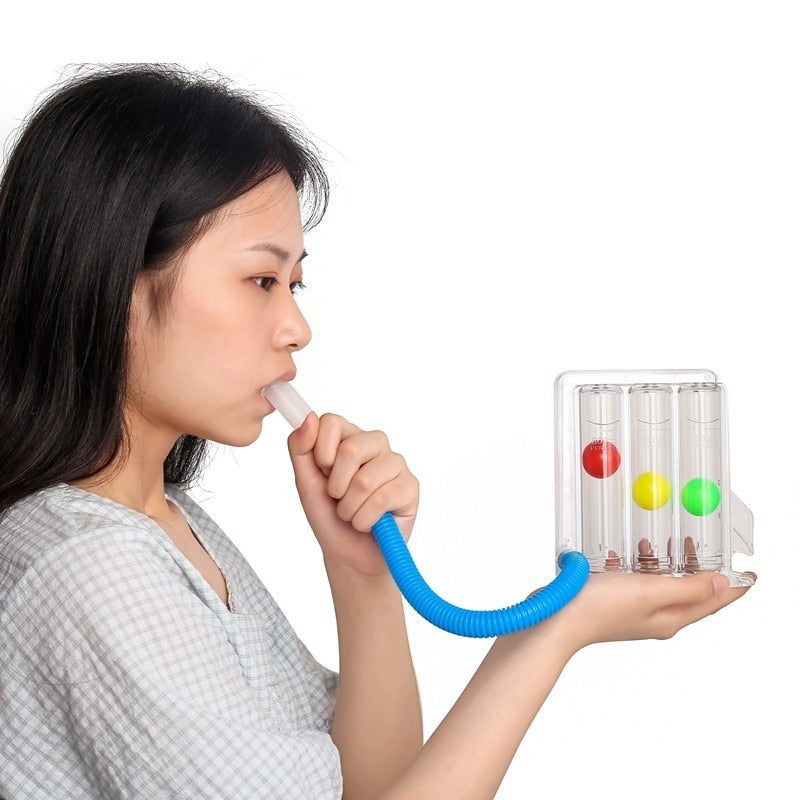 TriFlo incentive spirometer lung exerciser for breathing training