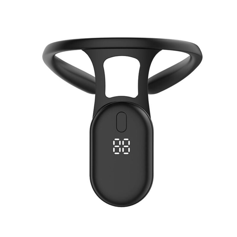 Smart wearable posture corrector sensor with vibration reminders for tech neck