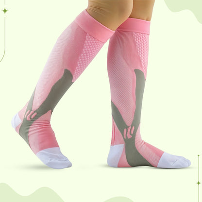 All-day compression socks for lower leg fatigue and swelling