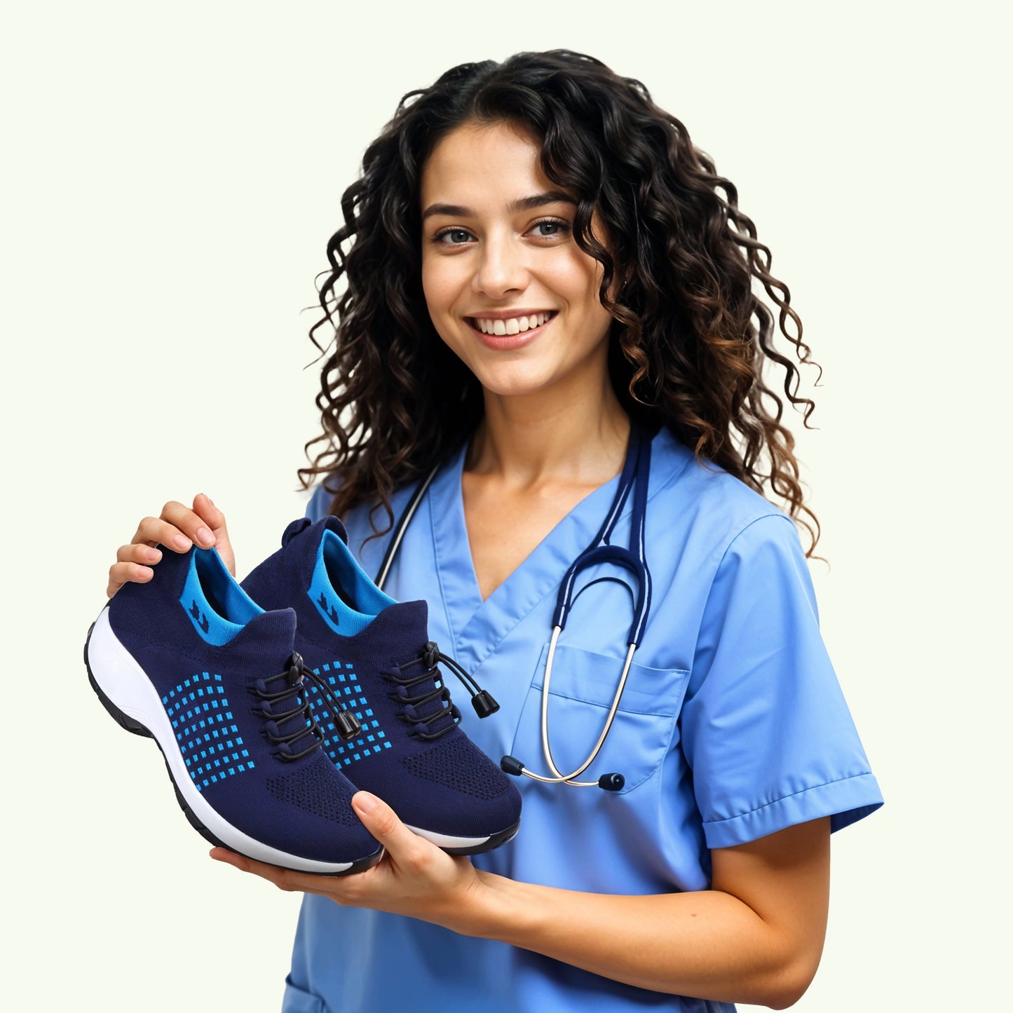 Women's stretch comfort shoes all-day walking relief