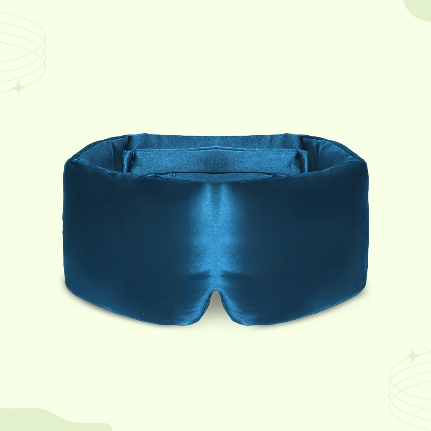 Padded silk eye sleep mask plush light-blocking