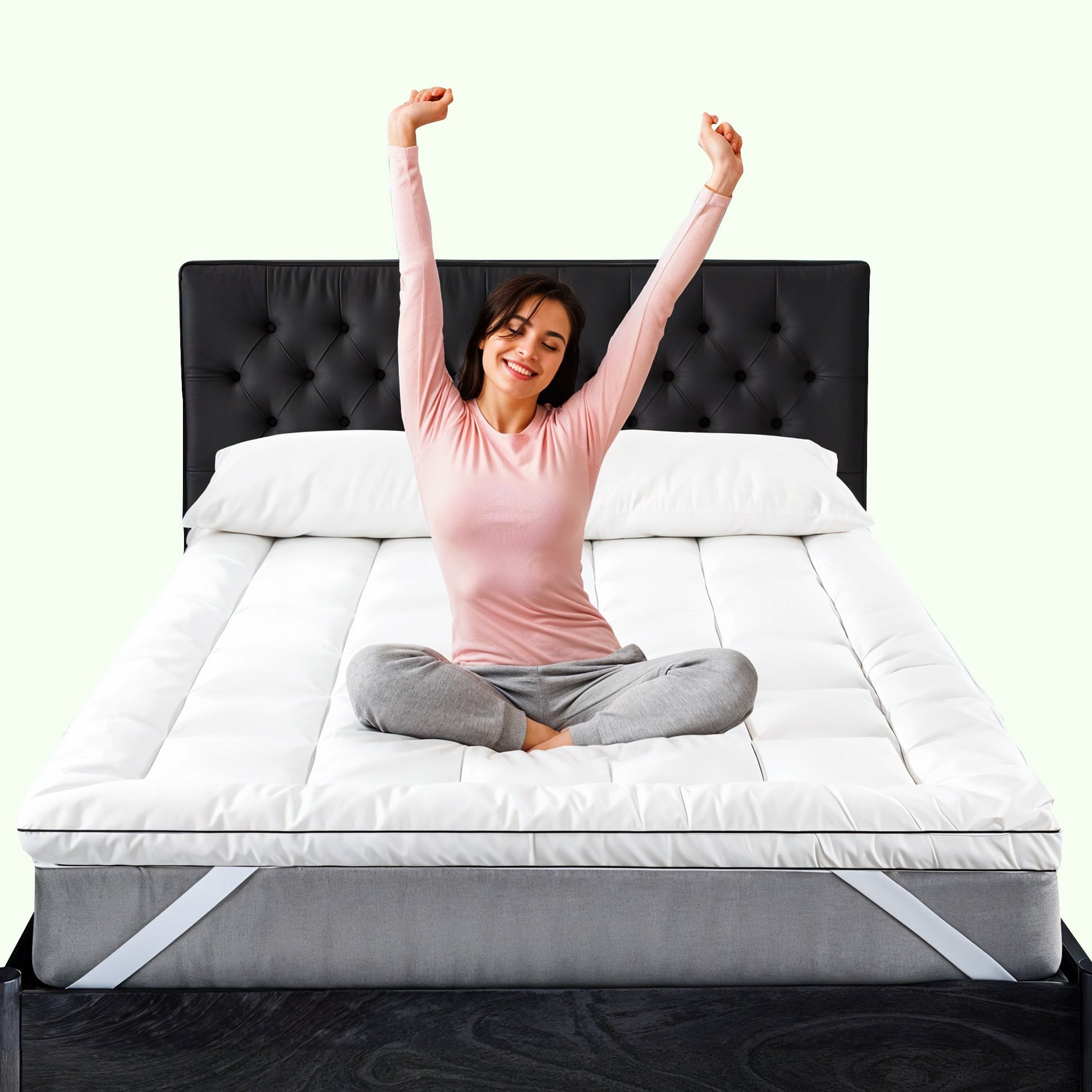 Luxury top mattress topper for restful sleep