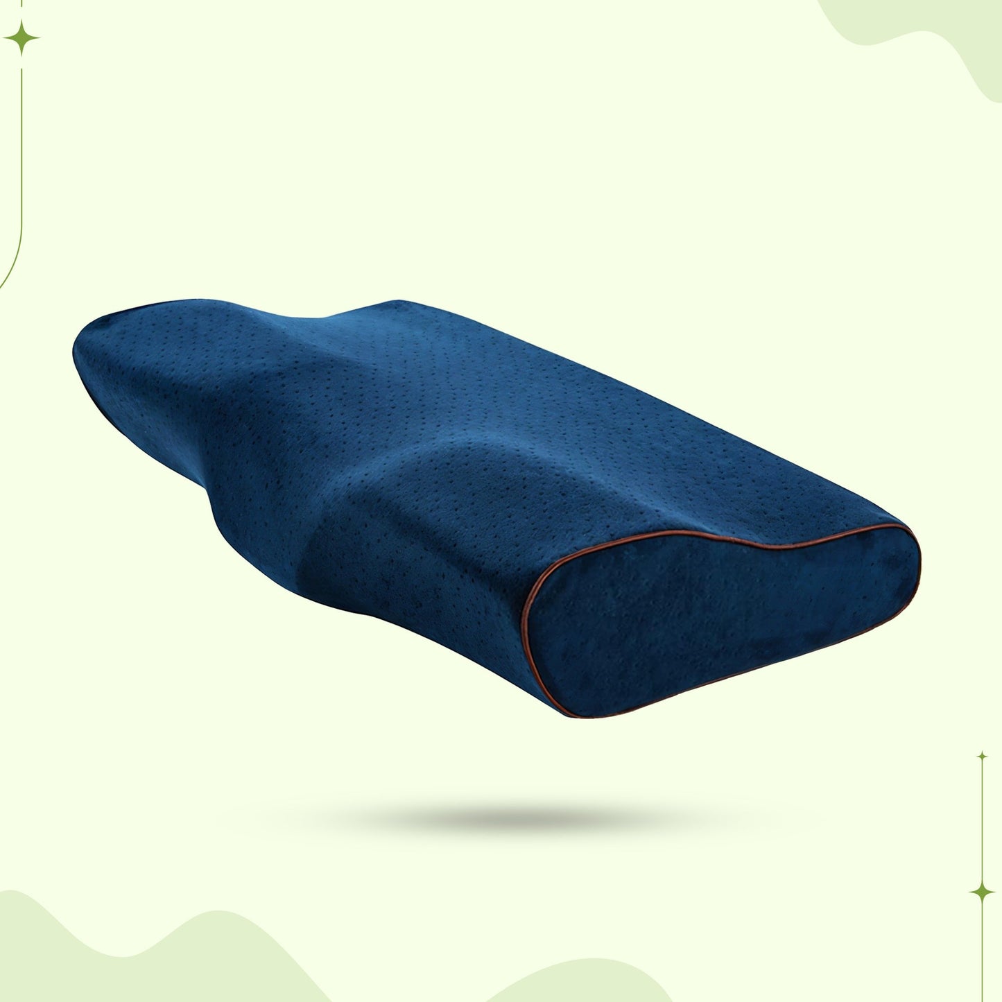 Memory foam cervical neck pillow for sleep support