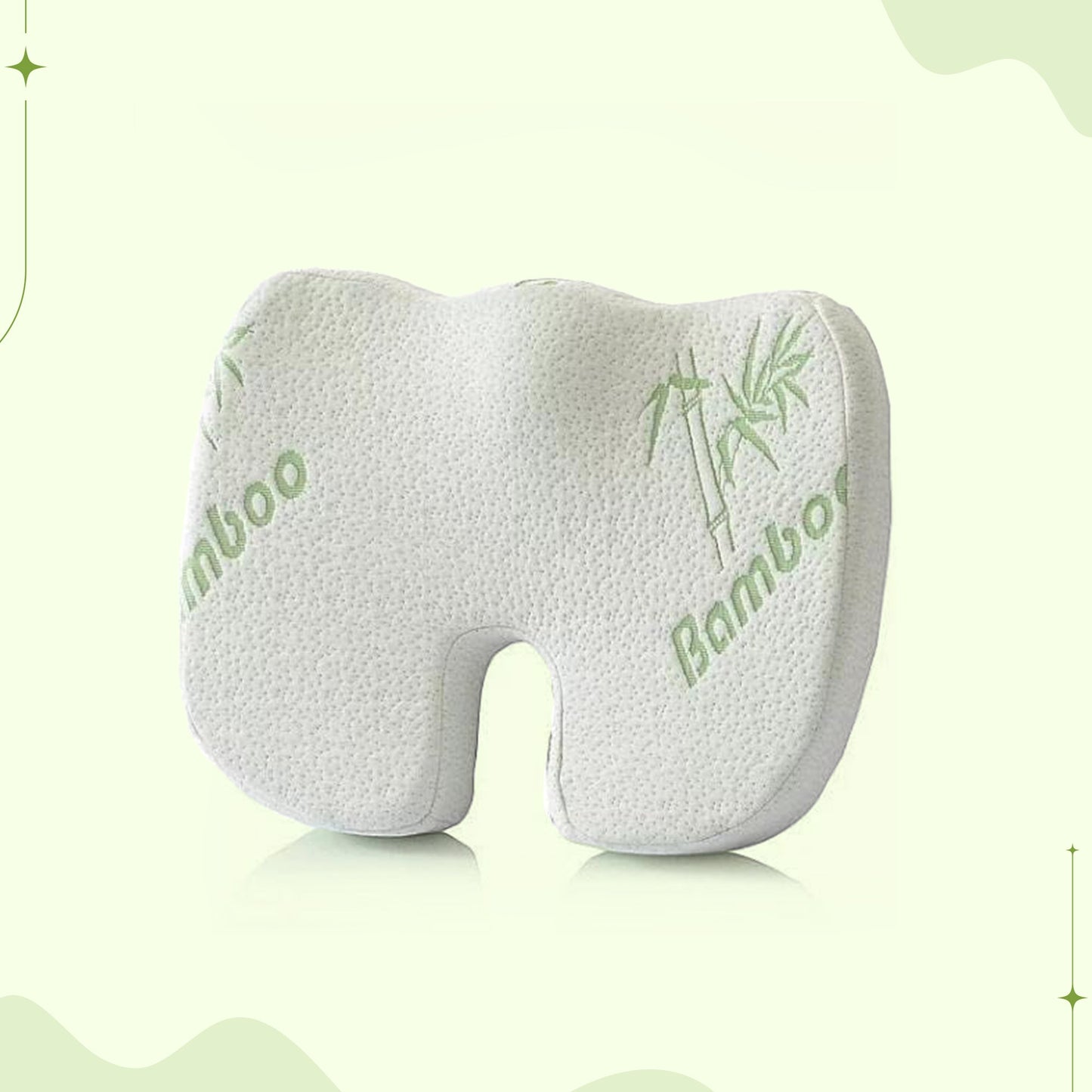 Lumbar back and seat cushion set for office chair support