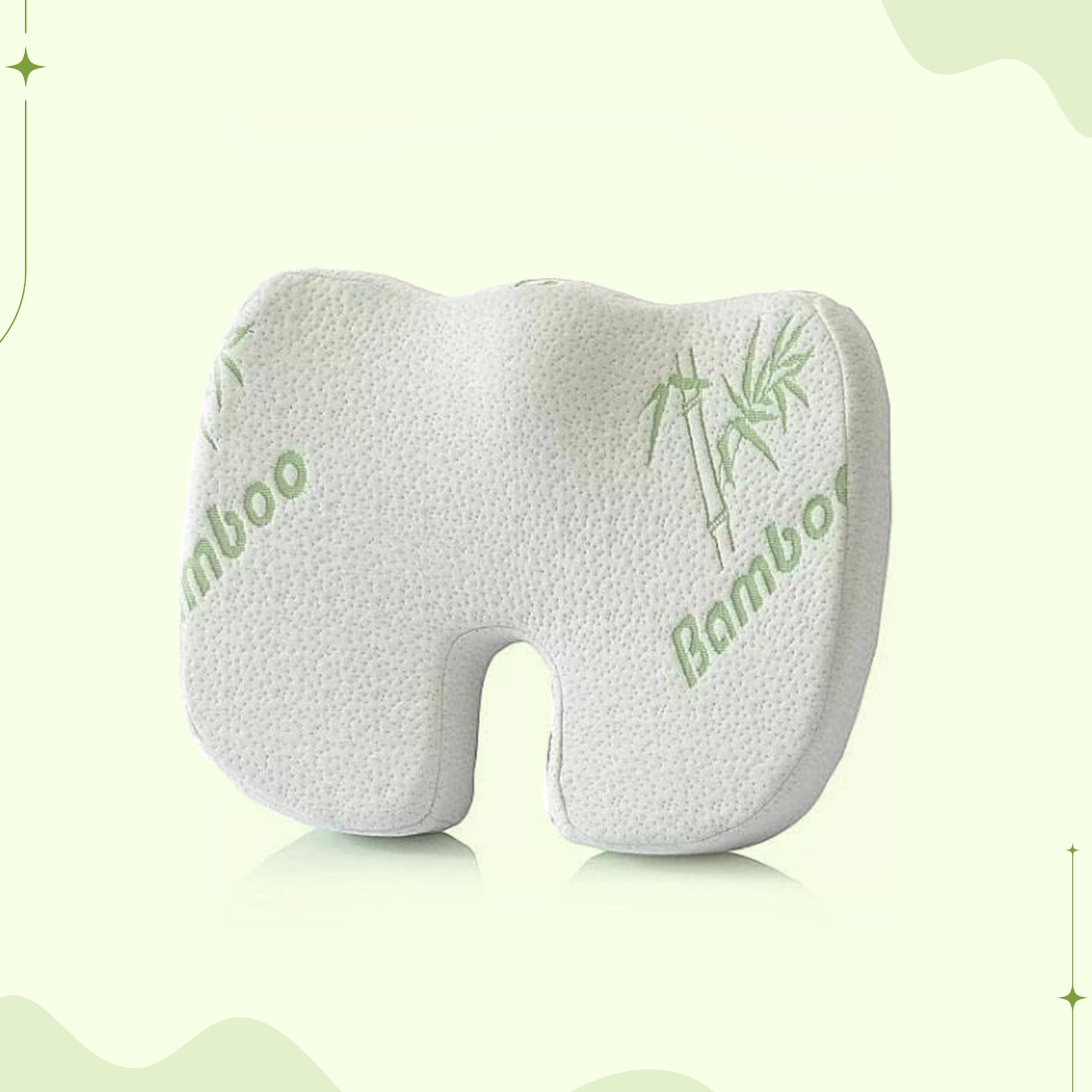 Lumbar back and seat cushion set for office chair support