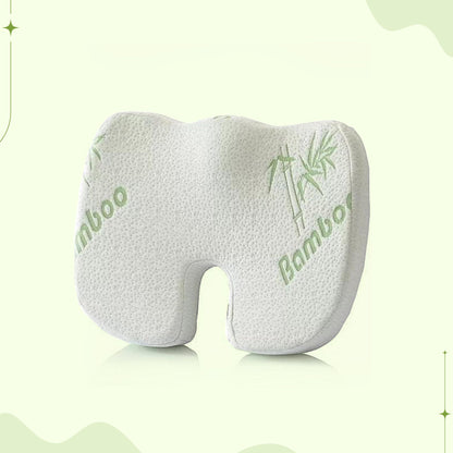 Lumbar back and seat cushion set for office chair support