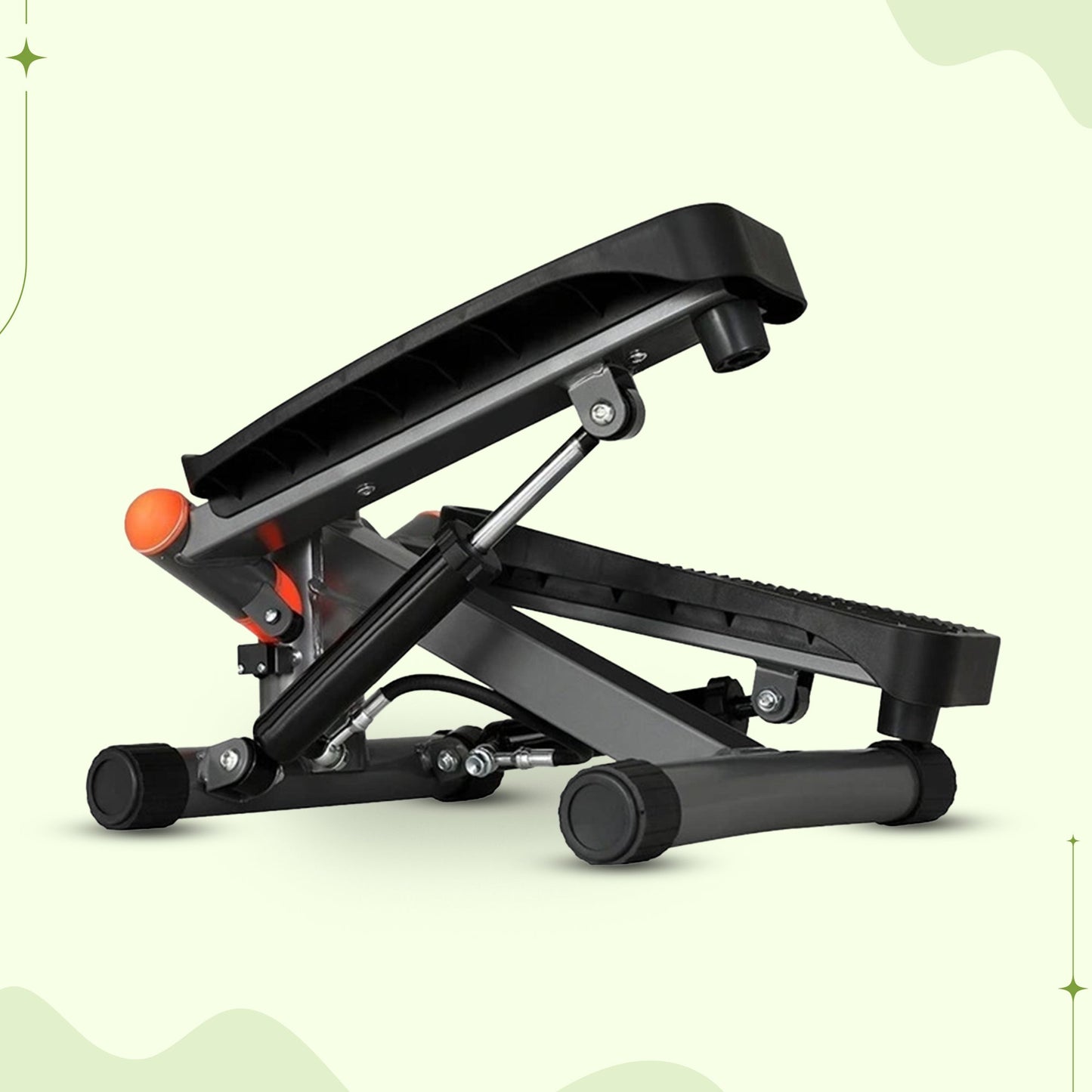 Aerobic twist stepper compact cardio trainer