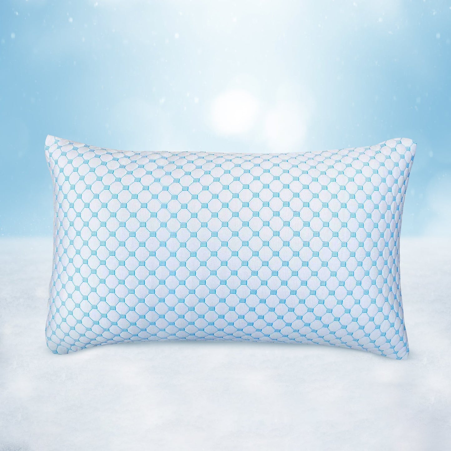 Cooling gel-infused pillow for hot sleepers