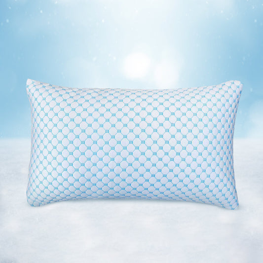 Cooling gel-infused pillow for hot sleepers