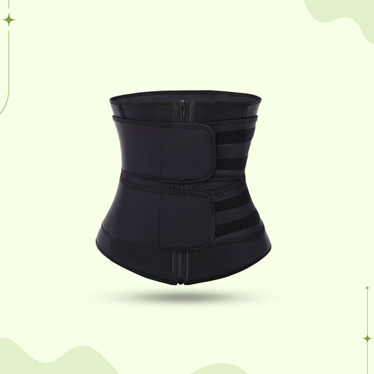 Women's waist trainer body shaper sweat belt for tummy control