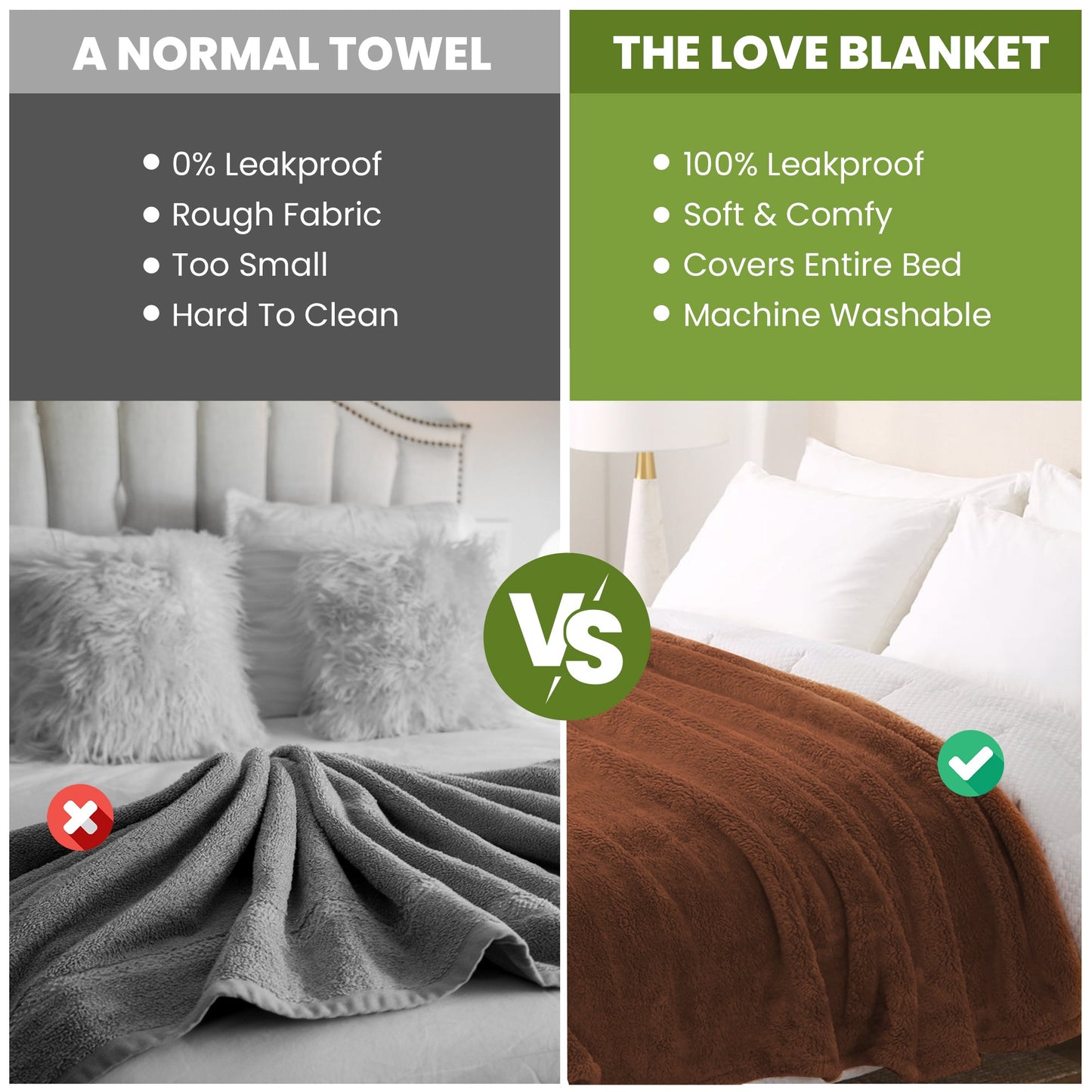 Waterproof intimacy adult couples blanket