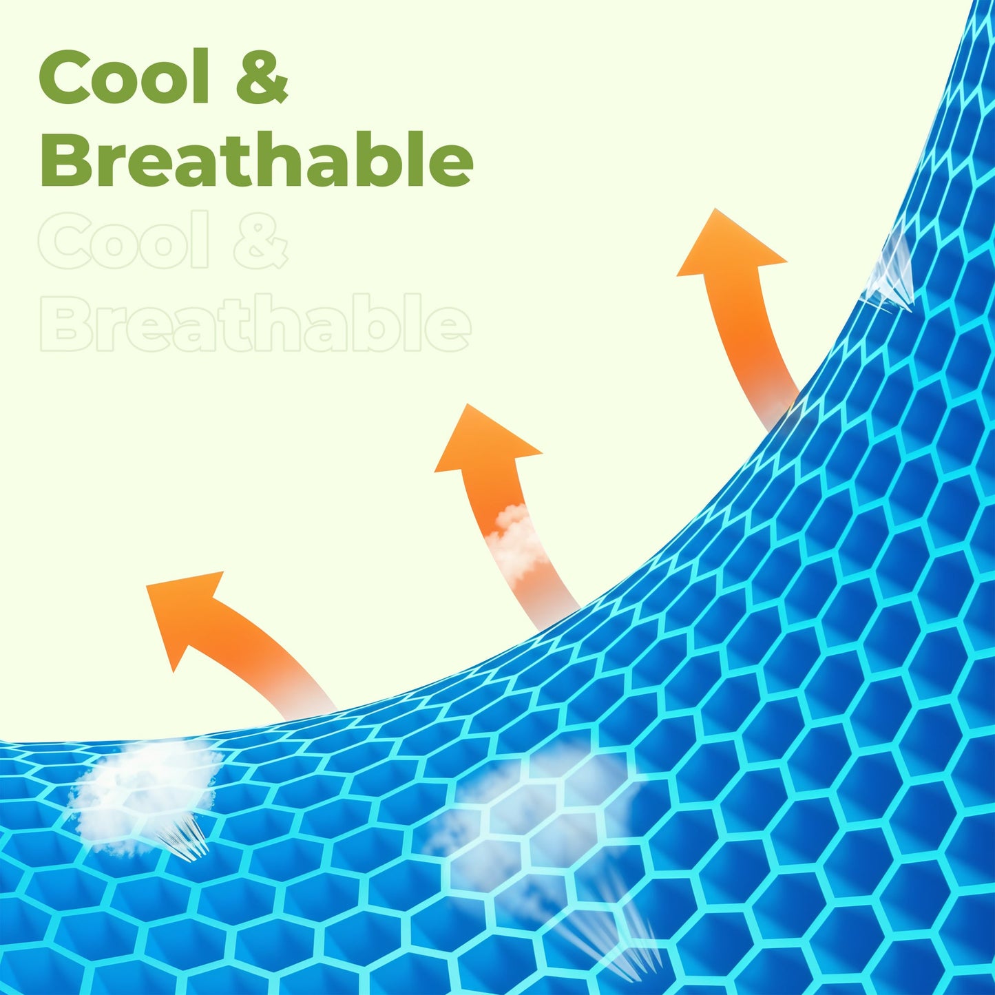 Honeycomb gel seat cushion for office and car