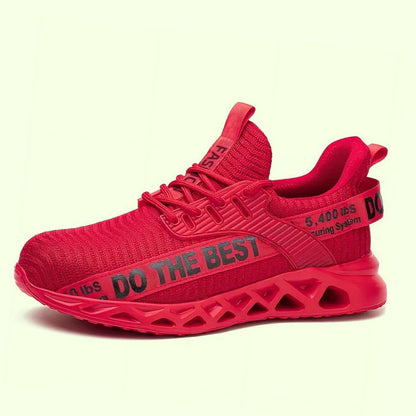 Ultra-light breathable steel toe anti-slip work shoes