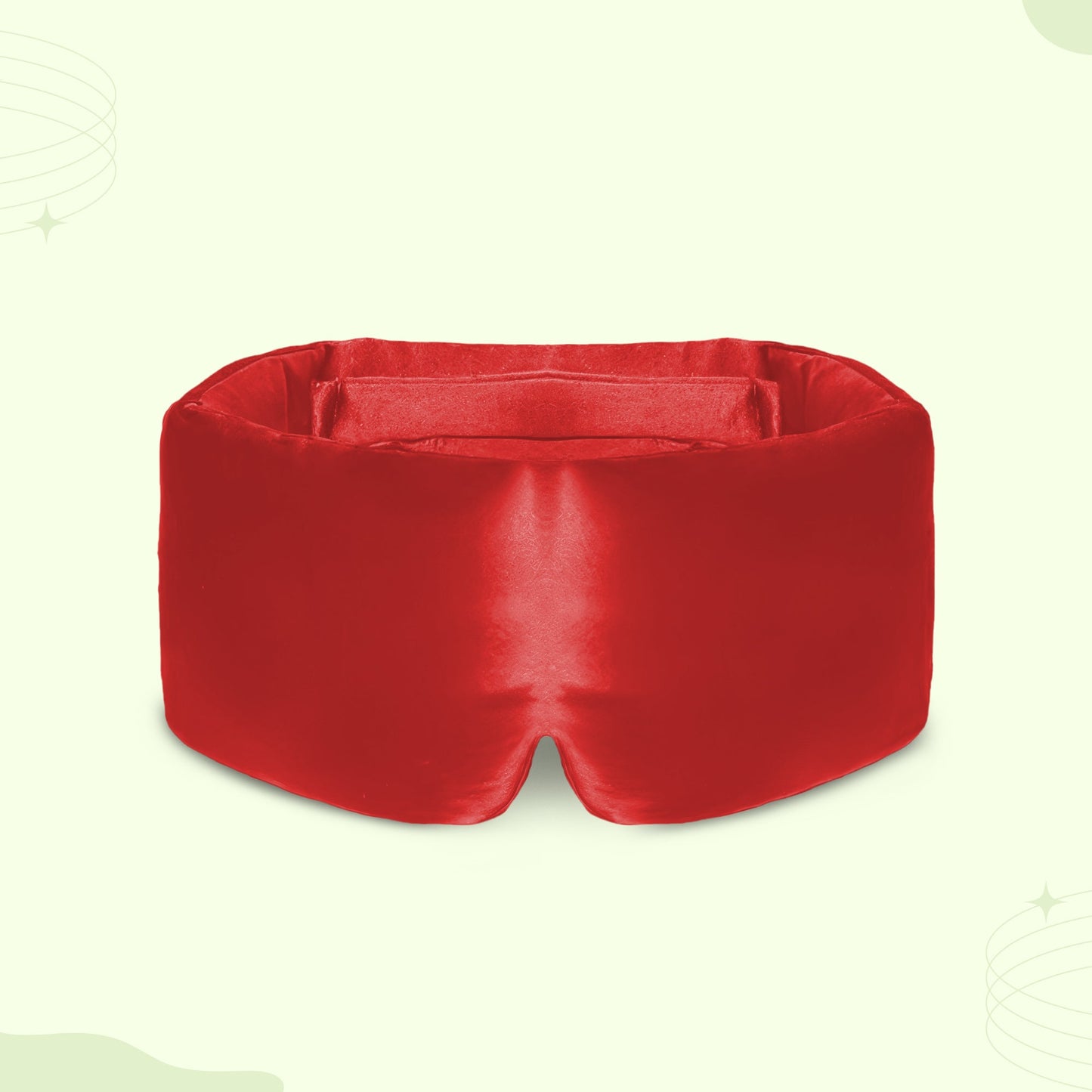 Padded silk eye sleep mask plush light-blocking