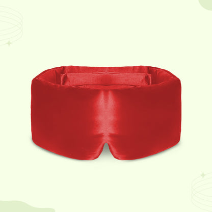 Padded silk eye sleep mask plush light-blocking