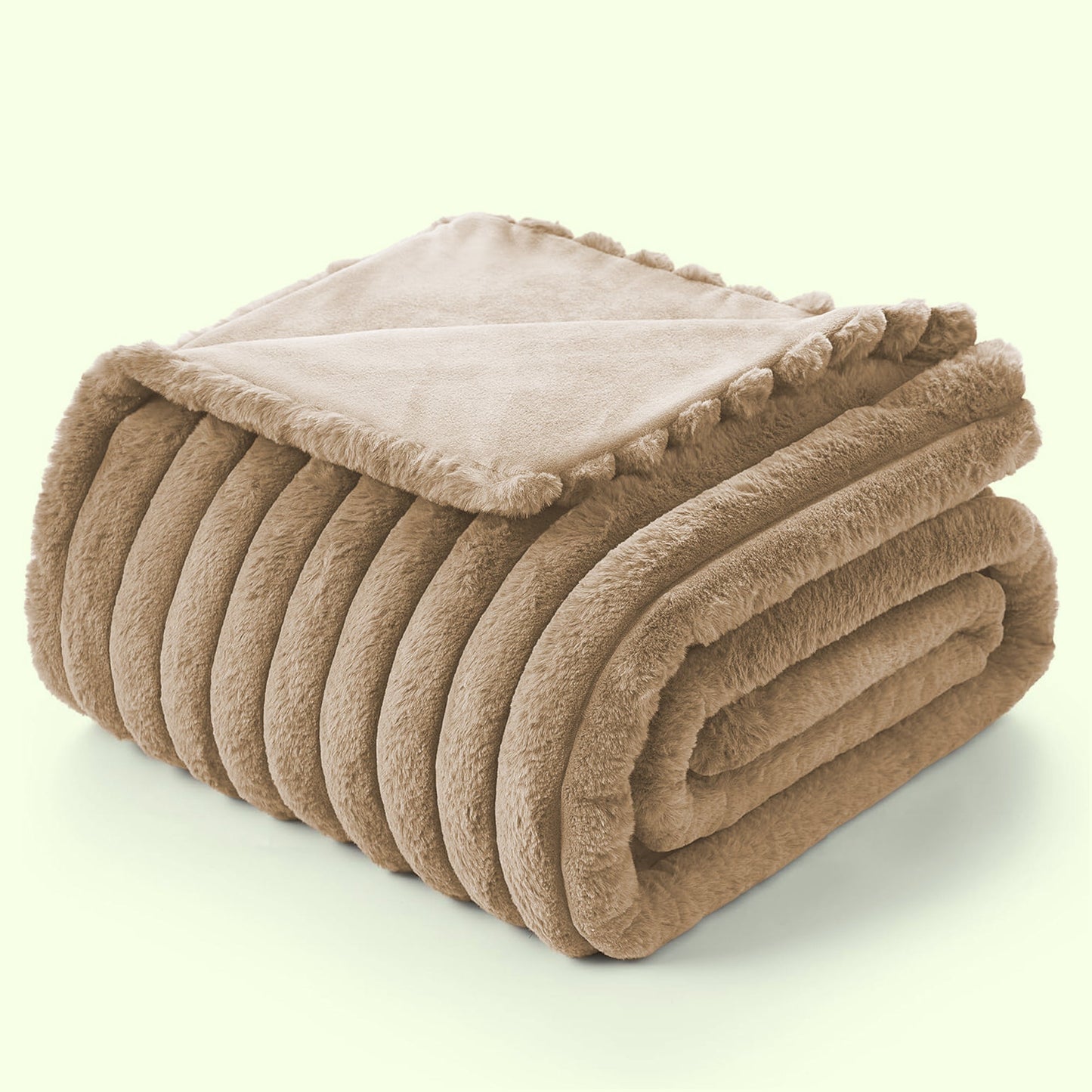 Bedding fleece fluffy soft blanket throw