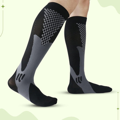 All-day compression socks for lower leg fatigue and swelling