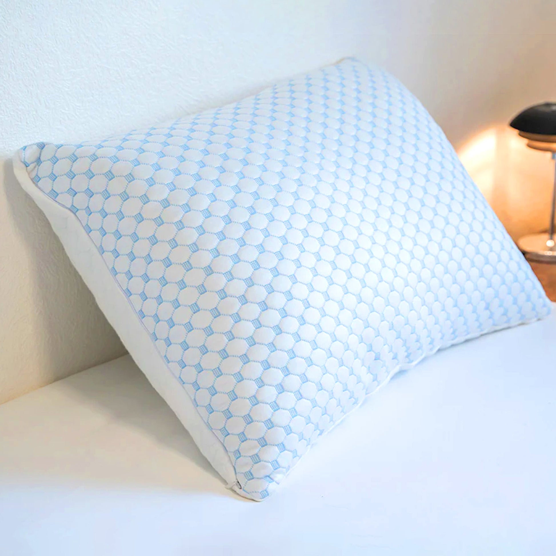 Cooling gel-infused pillow for hot sleepers