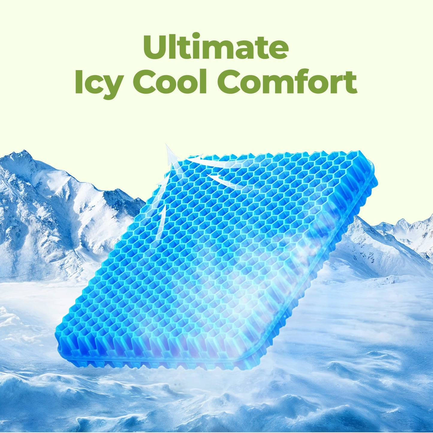 Honeycomb gel seat cushion for office and car