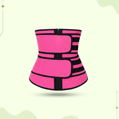 Women's waist trainer body shaper sweat belt for tummy control