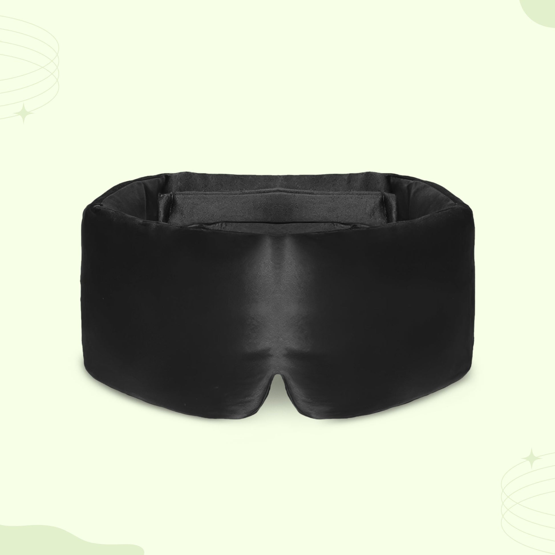 Padded silk eye sleep mask plush light-blocking