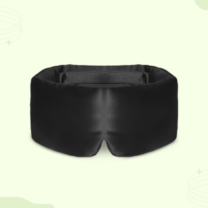 Padded silk eye sleep mask plush light-blocking