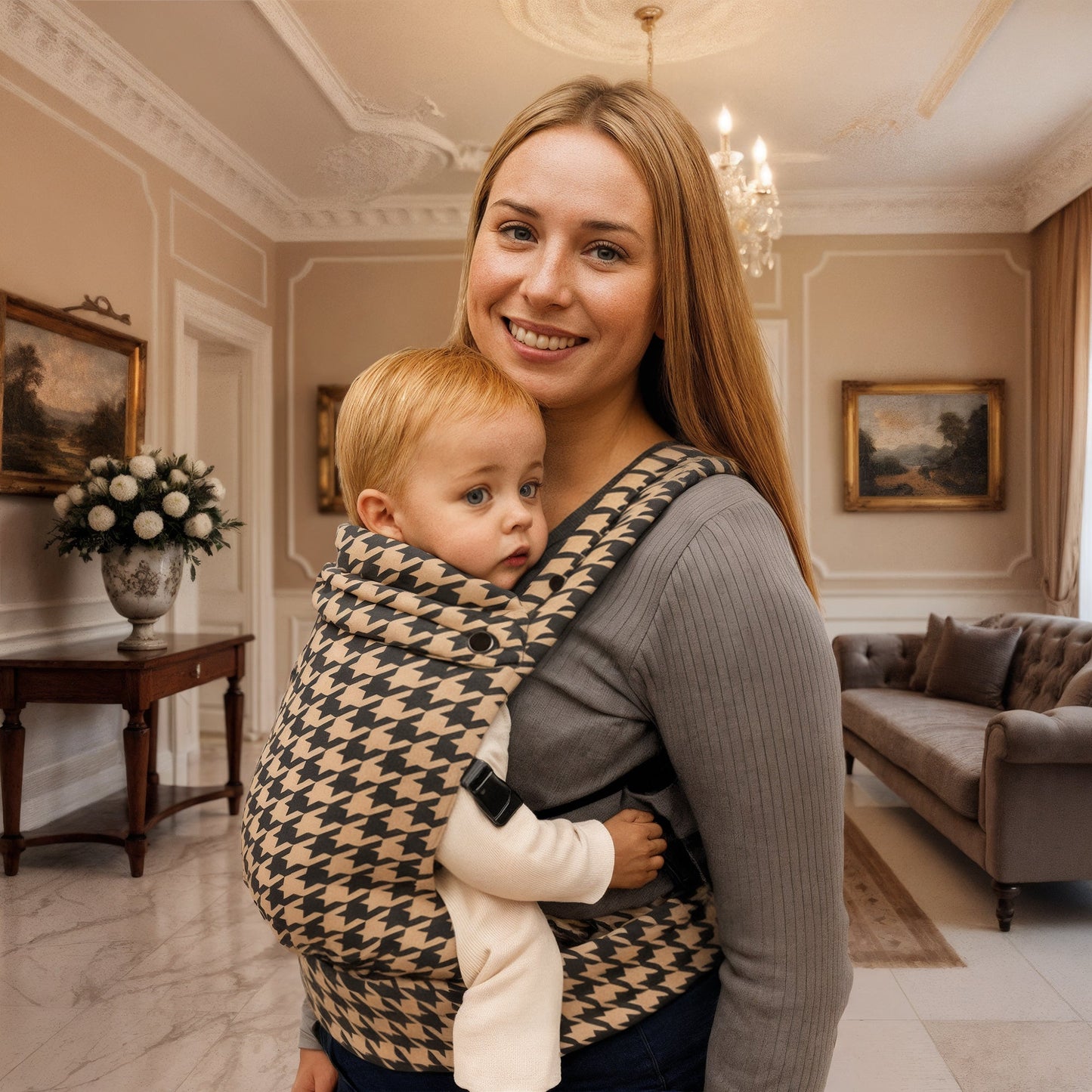Classic ergonomic baby carrier for newborn to toddler