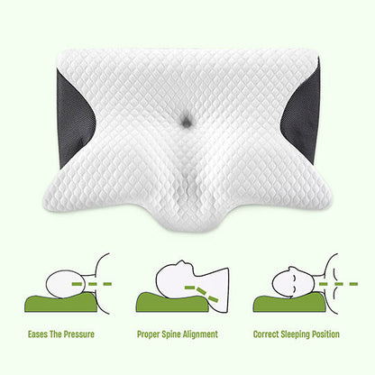 Butterfly memory foam neck pillow with armrests