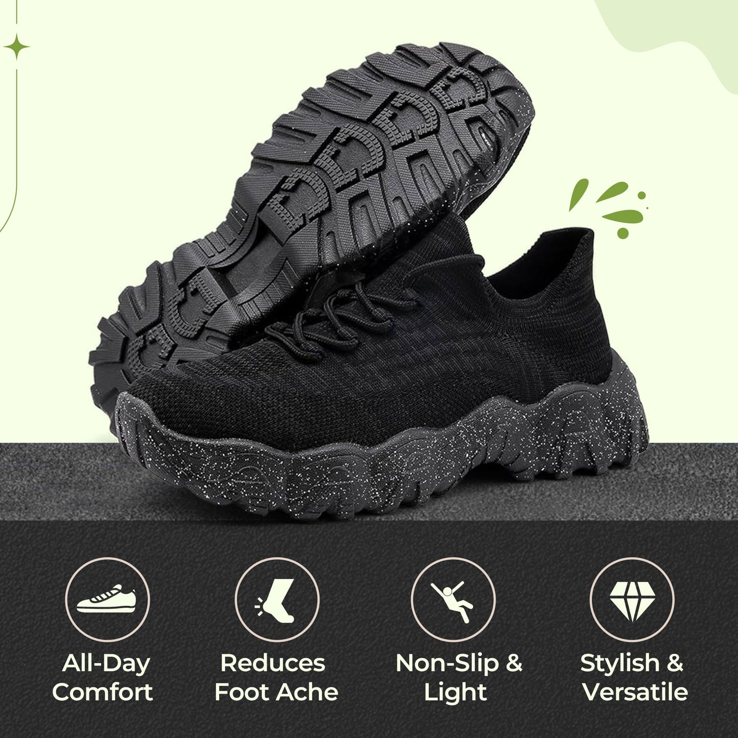 Women's all-day comfort stretch feather-soft shoes