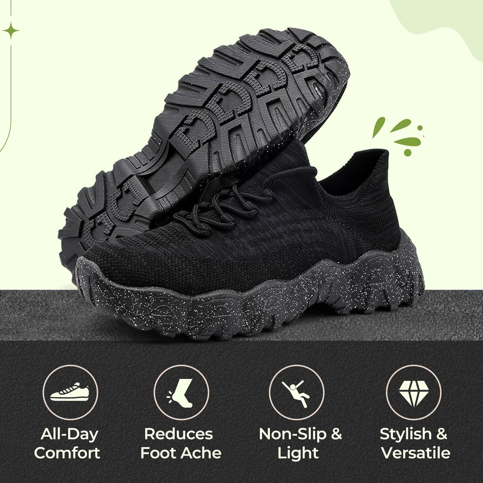 Women's all-day comfort stretch feather-soft shoes