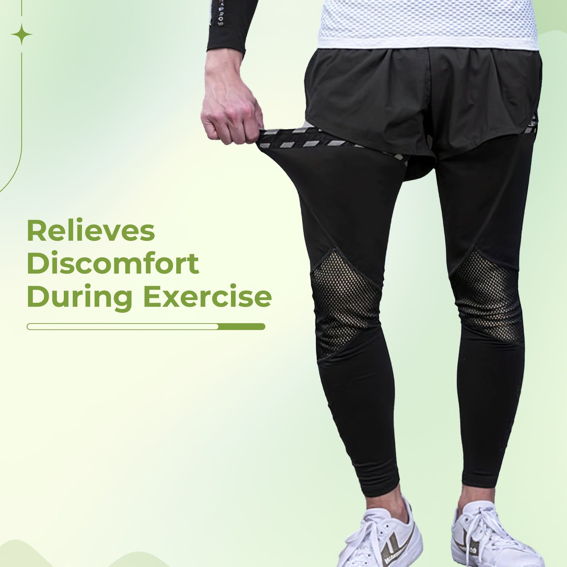 Compression leg sleeve calf and knee support