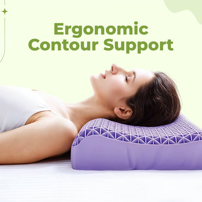 Orthopedic pectin pillow ergonomic support for sleep