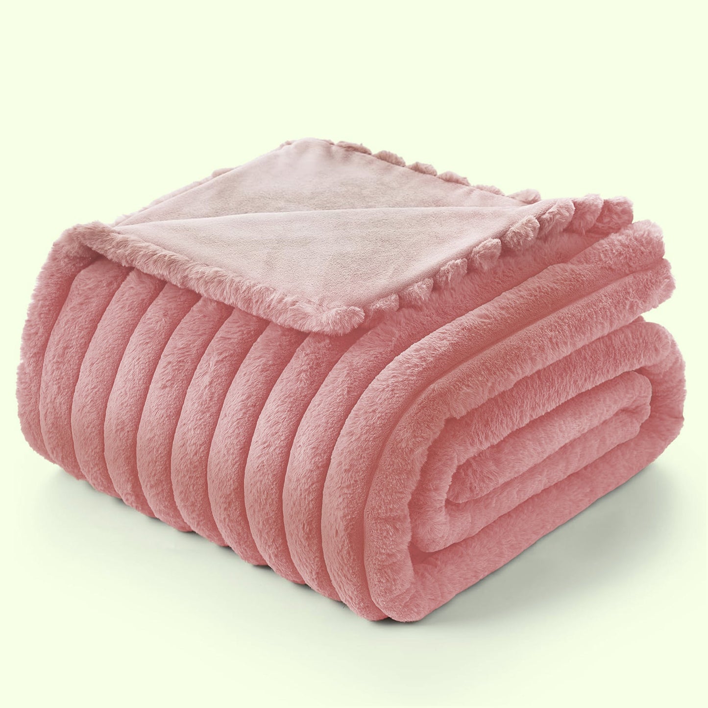 Bedding fleece fluffy soft blanket throw