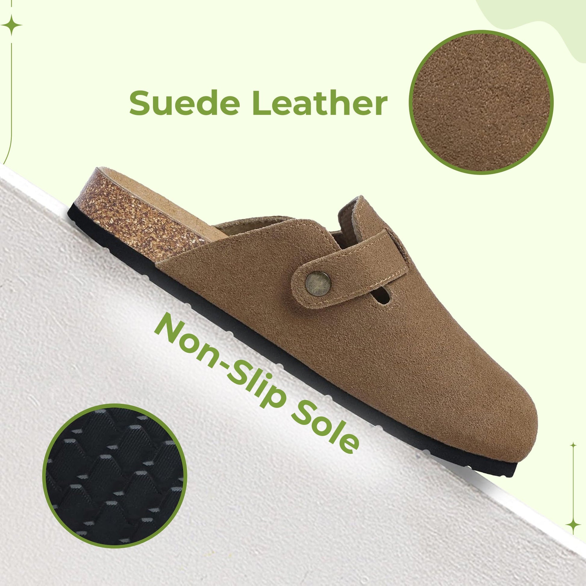 Women's classic cork clogs cork footbed all-day comfort