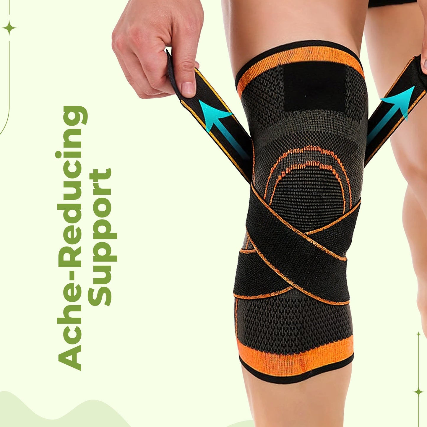 Compression knee support sleeve for men and women