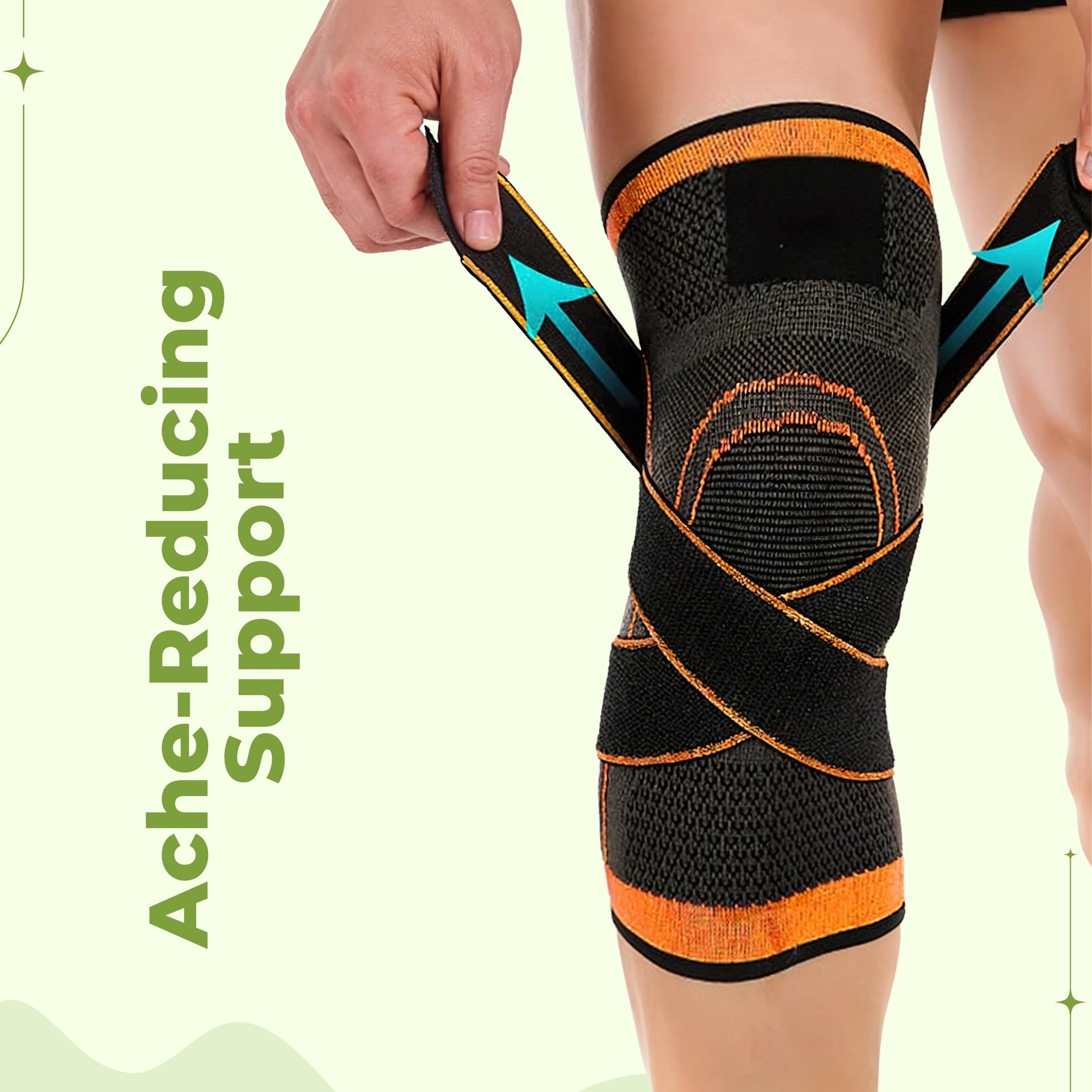 Compression knee support sleeve for men and women