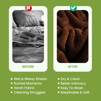 Waterproof intimacy adult couples blanket